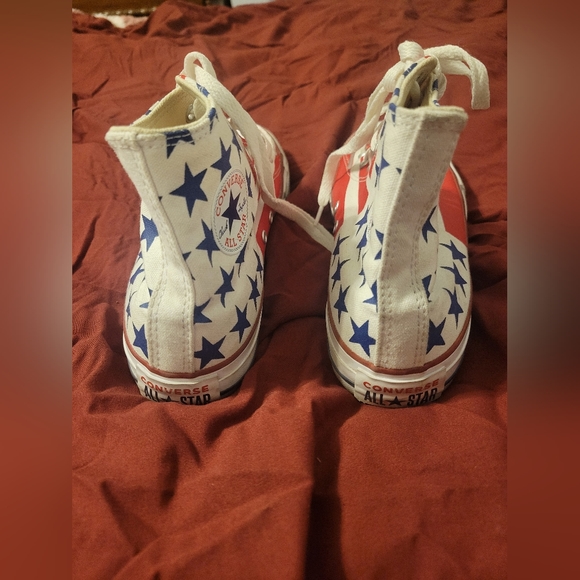CONVERSE CHUCK TAYLOR STARS & STRIPES EDITION HIGHTOP SNEAKERS JUNIORS 6 Womans8 - Picture 5 of 7